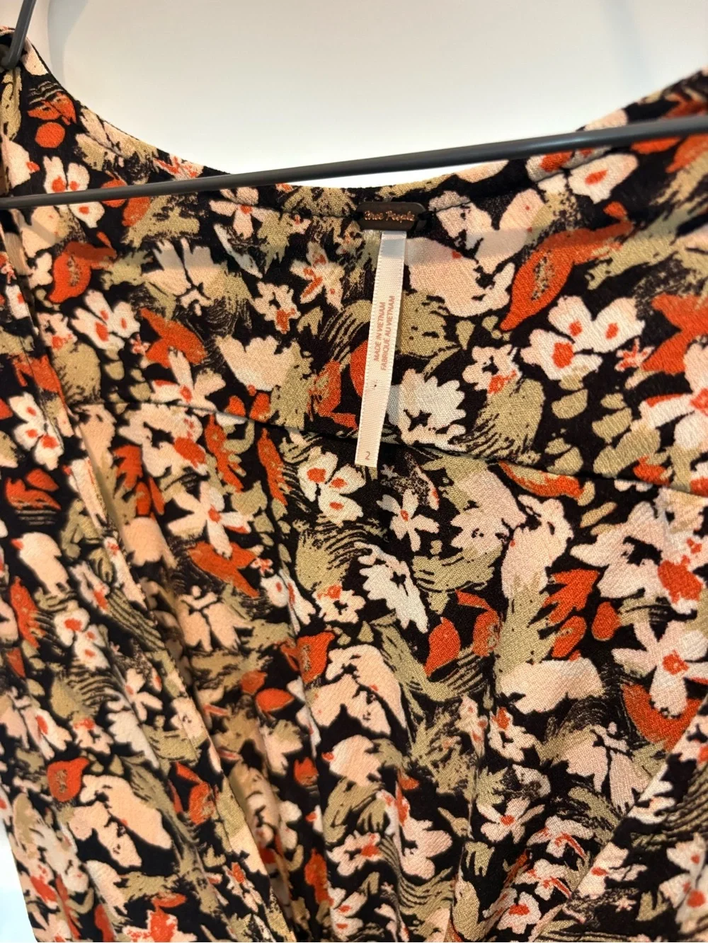 Free People "Forget Me Not" Floral Smocked Summer Boho Mini Dress - Picture 3 of 7